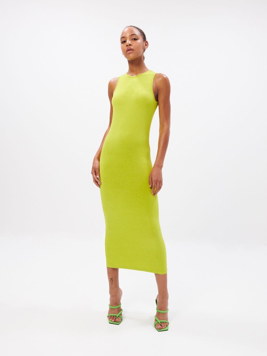 Robe dos ouvert - vert pomme - RESERVED - 4