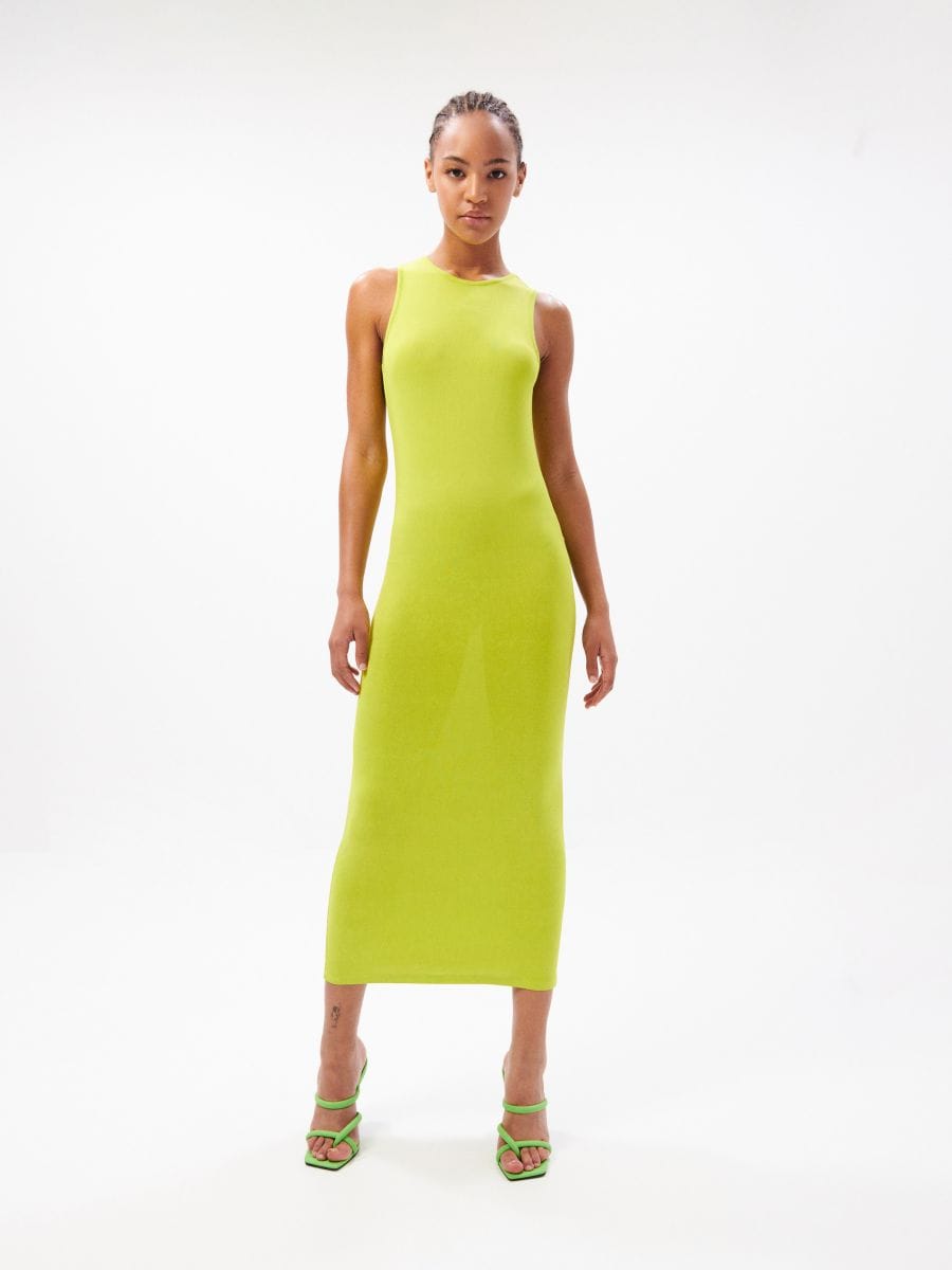 Robe dos ouvert - vert pomme - RESERVED - 5