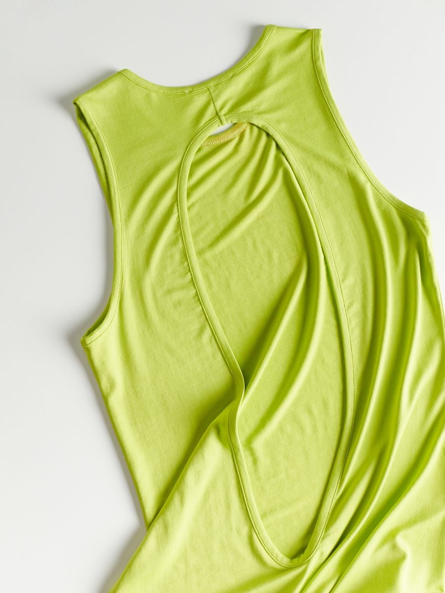 Robe dos ouvert - vert pomme - RESERVED - 8