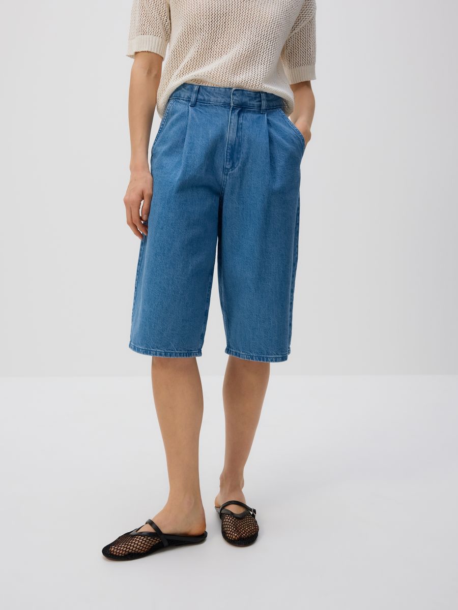 Šorts sa faltama - plava - RESERVED - 2