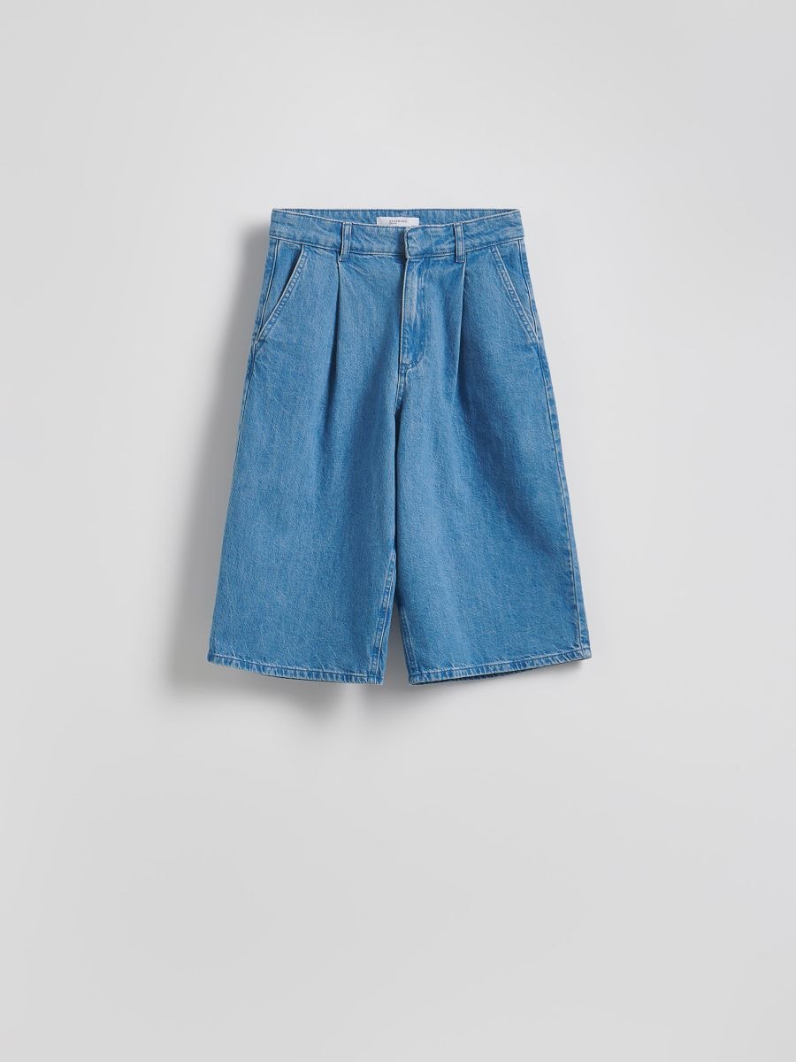 Šorts sa faltama - plava - RESERVED - 6