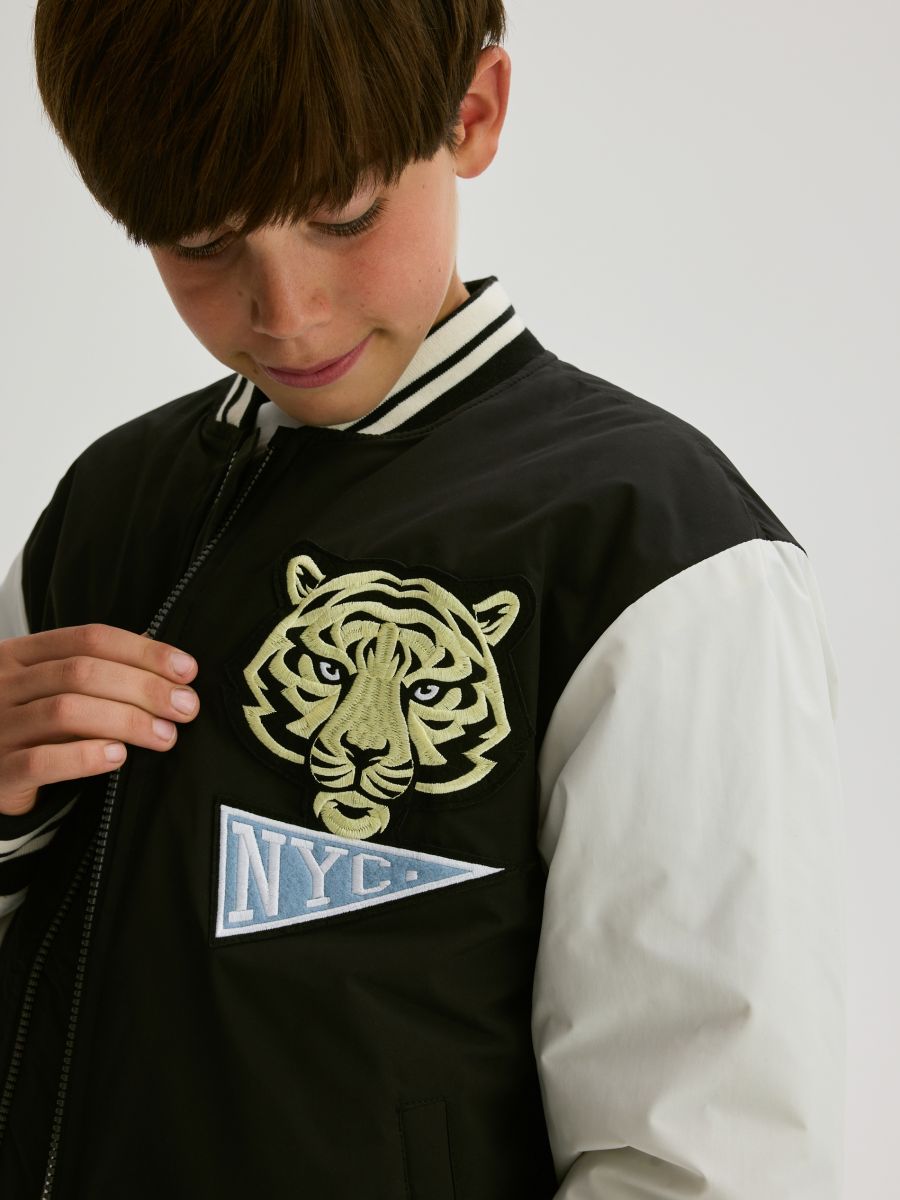 Oversized bomber jacket - black - RESERVED - 9