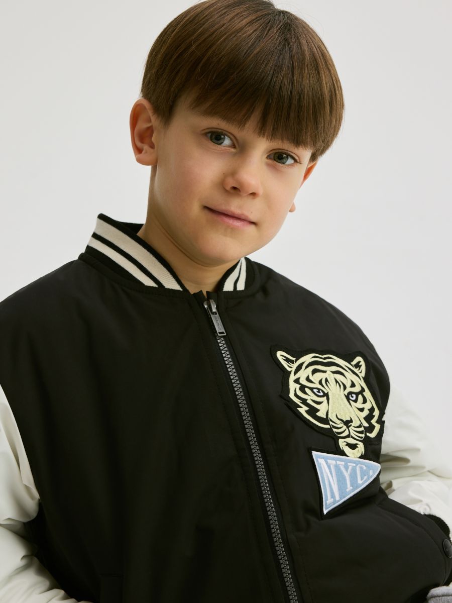 Oversized bomber jacket - black - RESERVED - 7