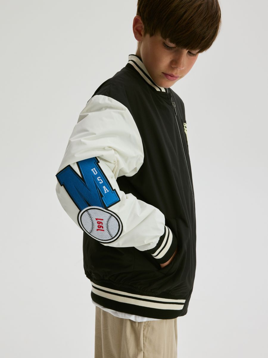 Oversized bomber jacket - black - RESERVED - 11