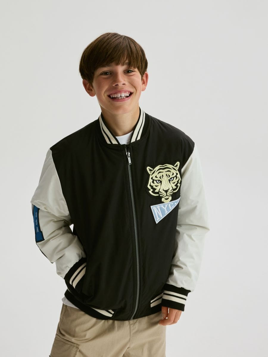Oversized bomber jacket - black - RESERVED - 12