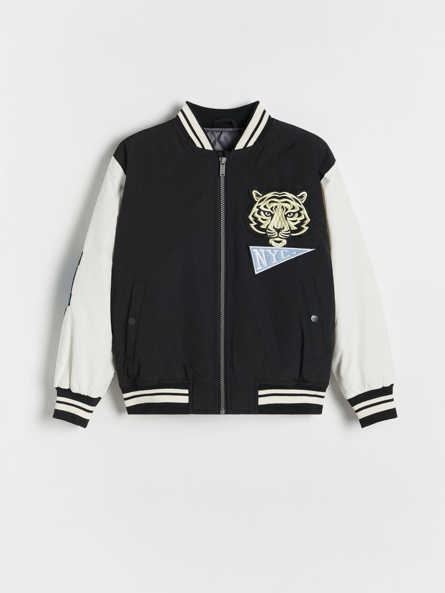 Oversized bomber jacket - black - RESERVED - 3