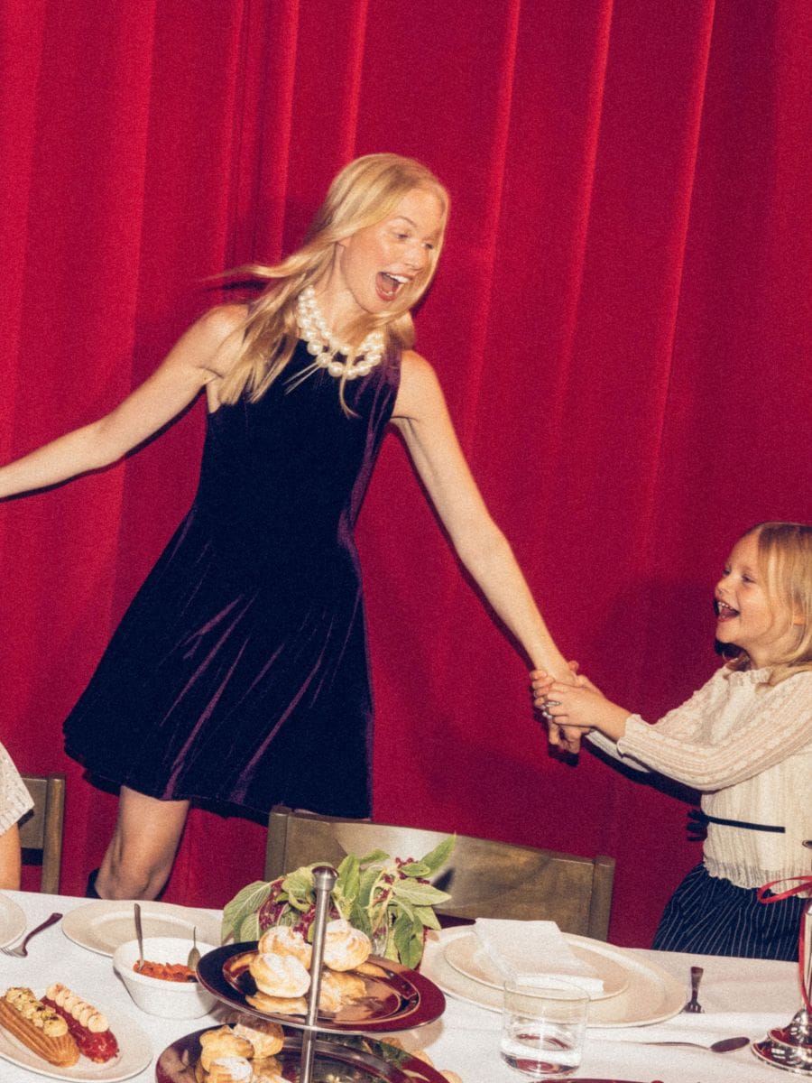 Velour dress - dark violet - RESERVED