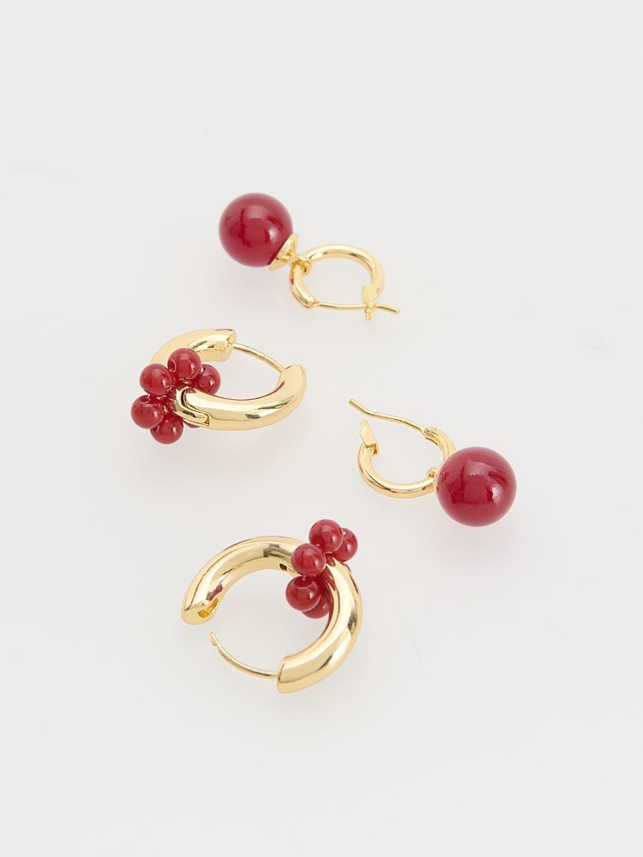 Set of earrings with natural stones - multicolor - RESERVED - 3