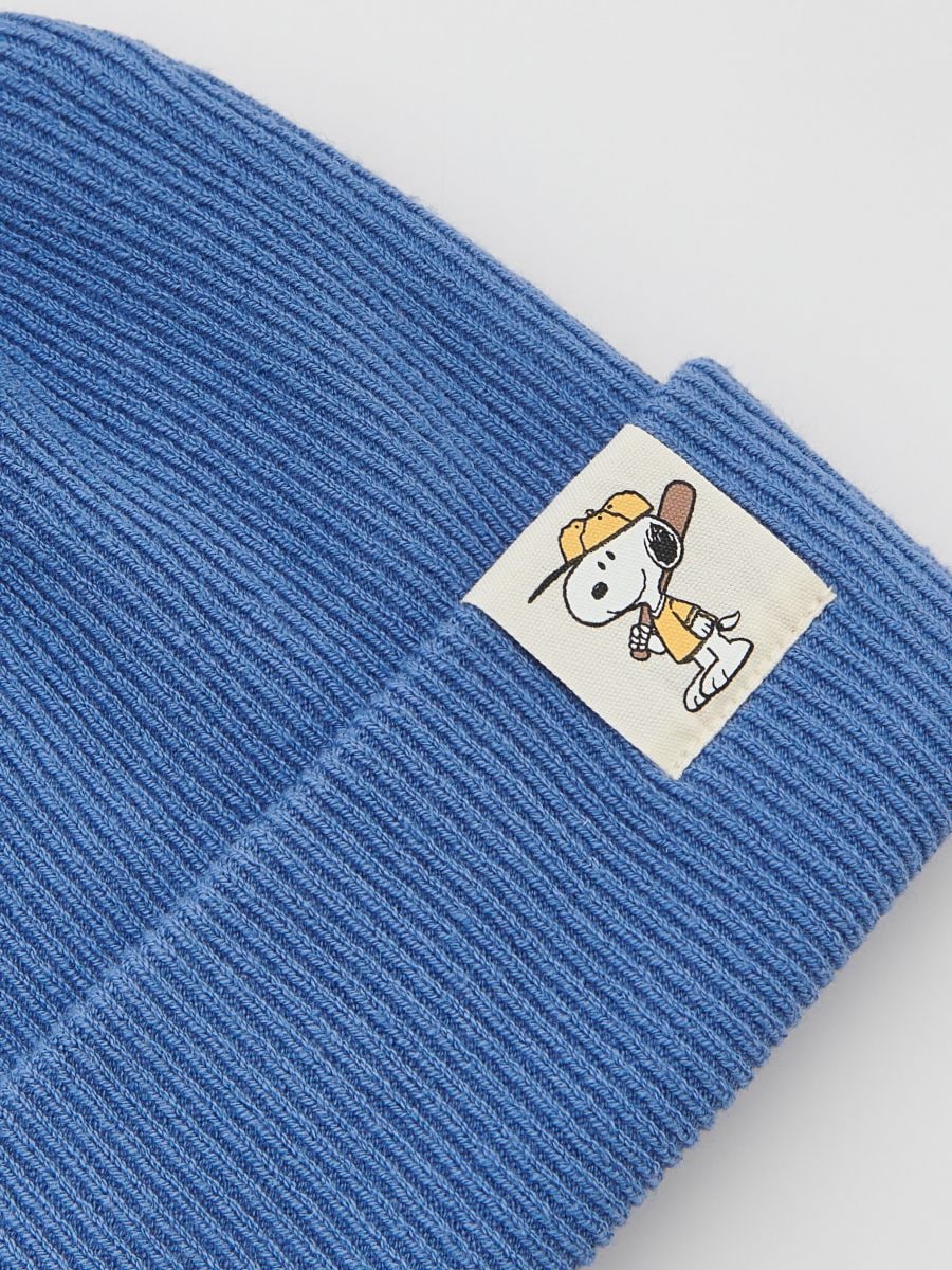 Snoopy beanie - blue - RESERVED - 2