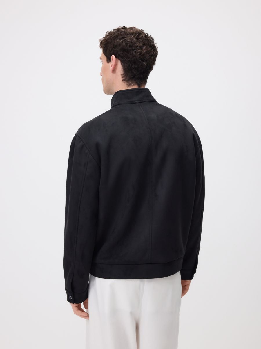 Jacket with stand up collar - black - RESERVED - 5