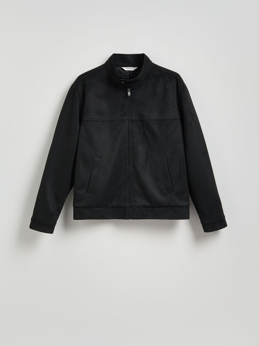 Jacket with stand up collar - black - RESERVED - 6