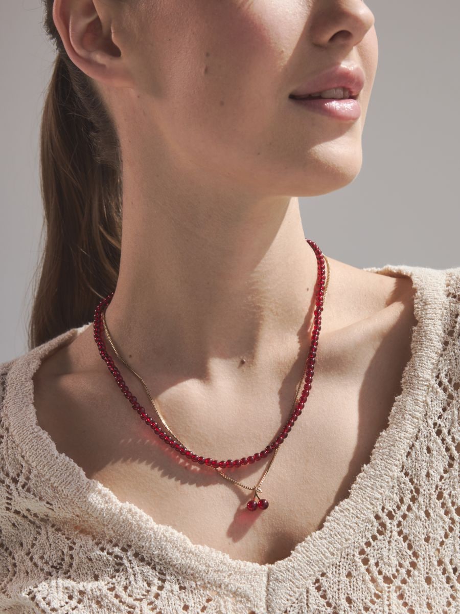 Necklaces set - multicolor - RESERVED - 4