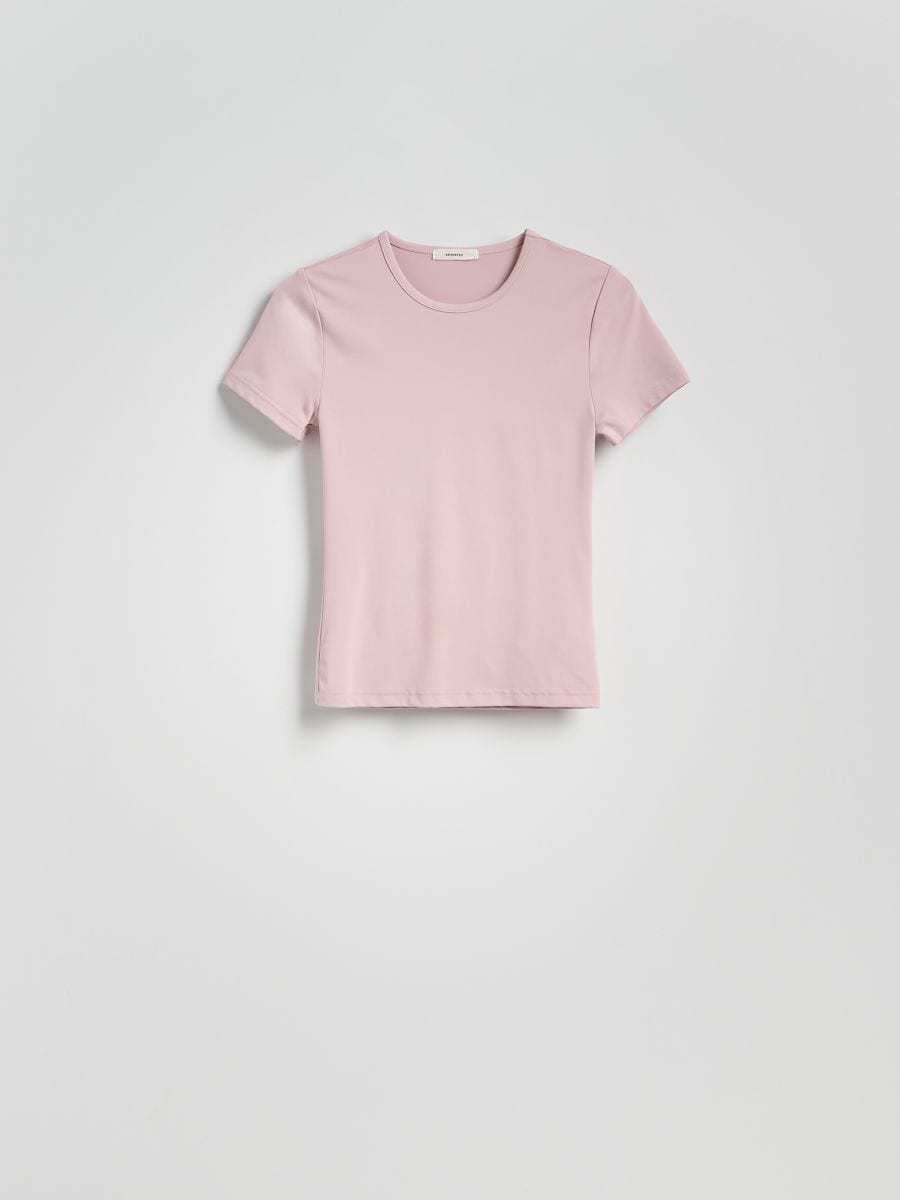 Plain T-shirt - pastel pink - RESERVED - 4
