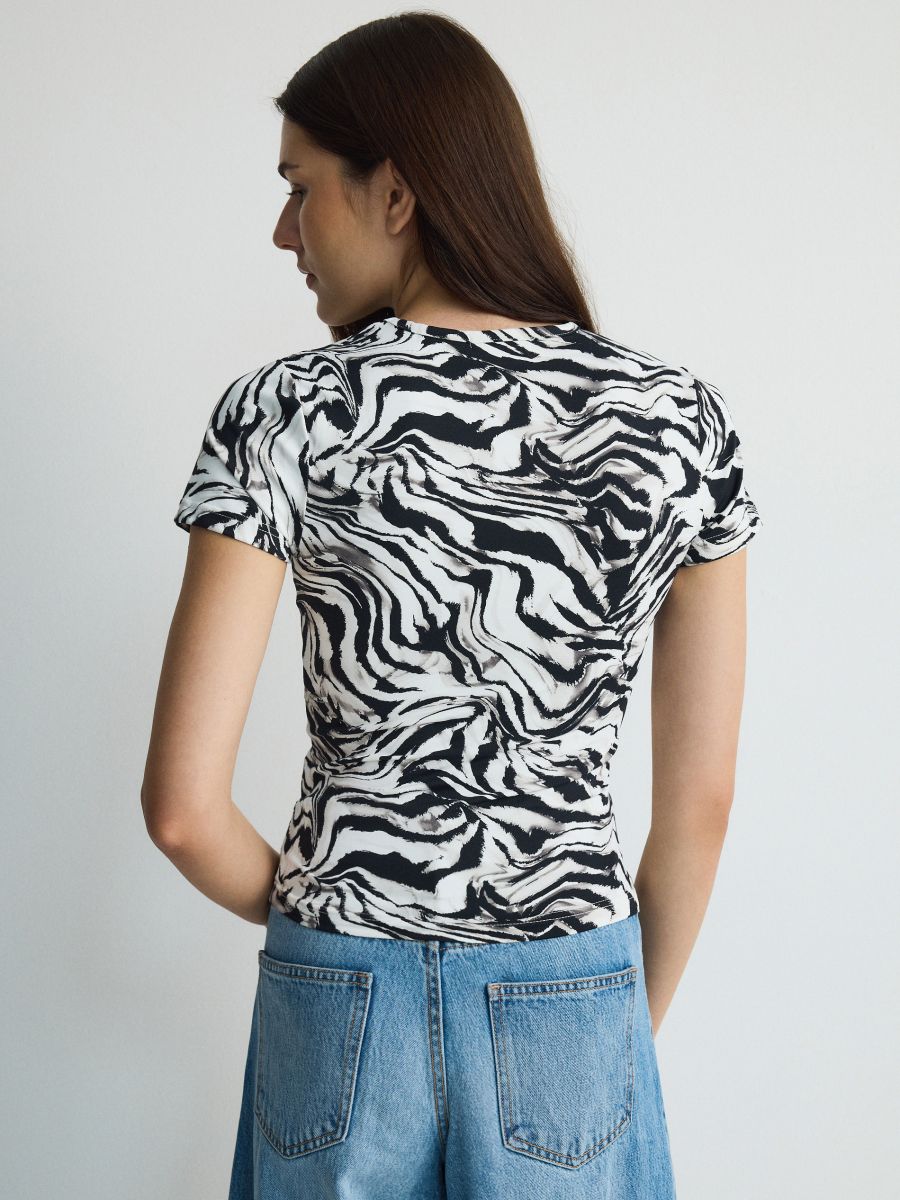 Patterned t-shirt - multicolor - RESERVED - 4