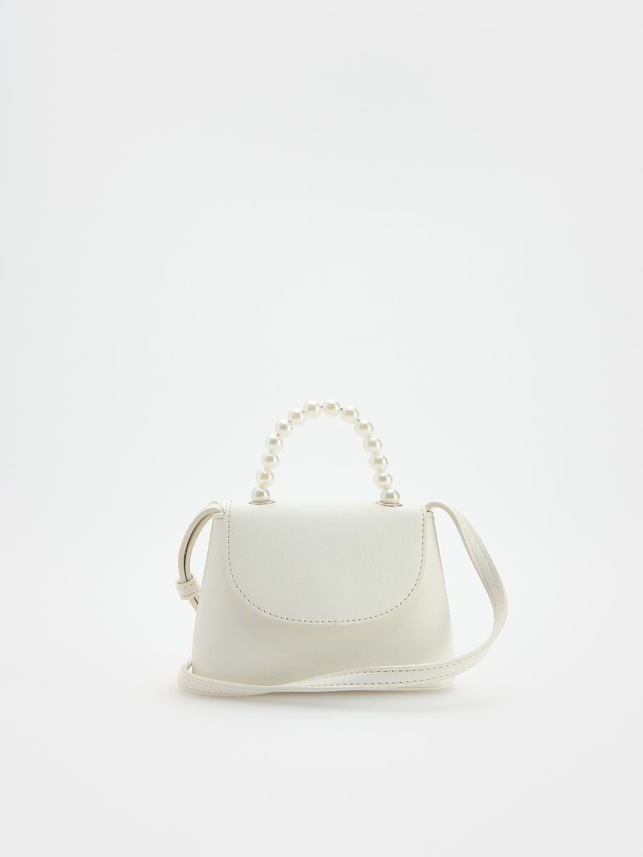 Mini borsa in eco-pelle - bianco - RESERVED