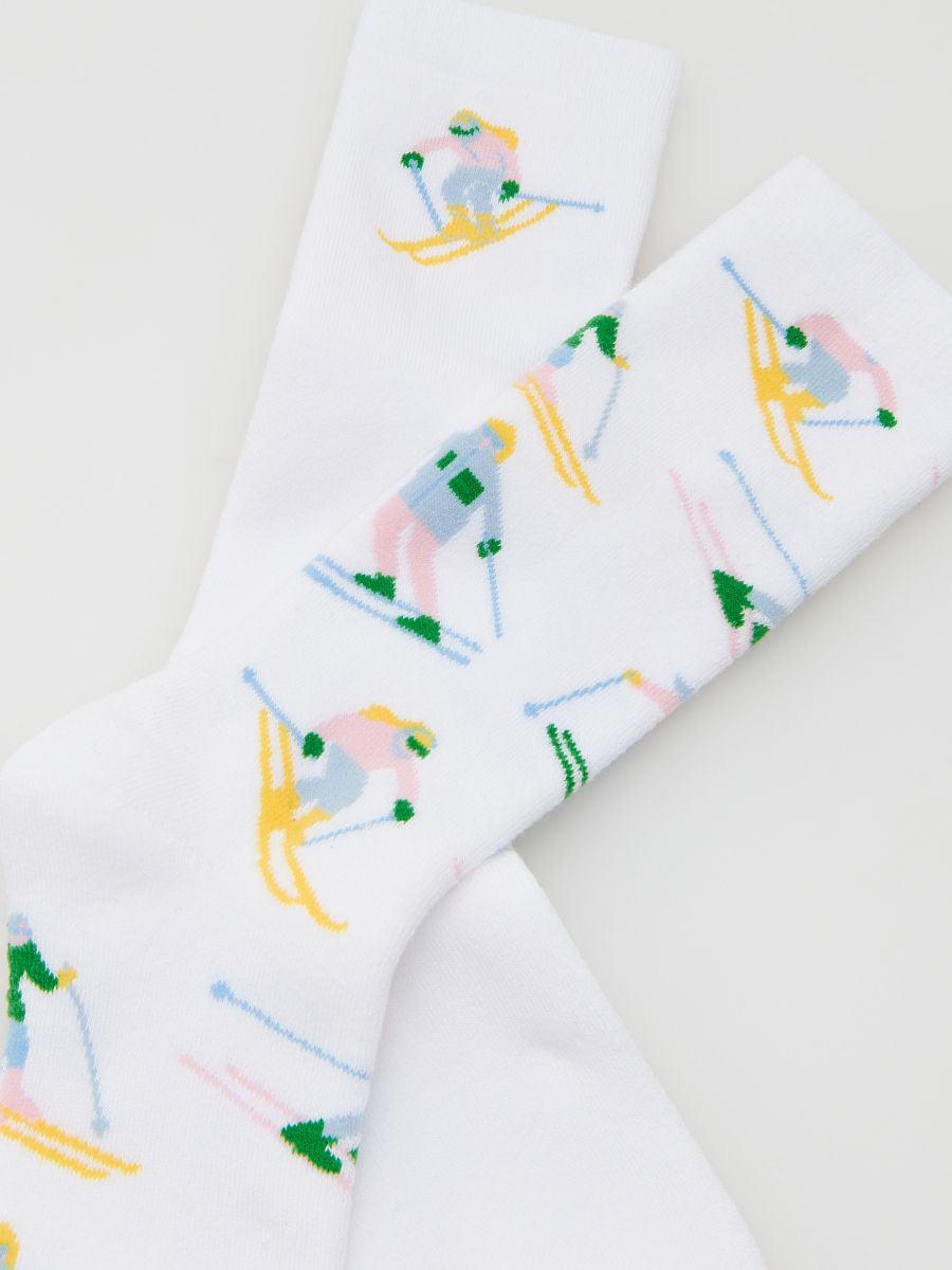 Socks with winter motif 2 pack - cream - RESERVED - 2