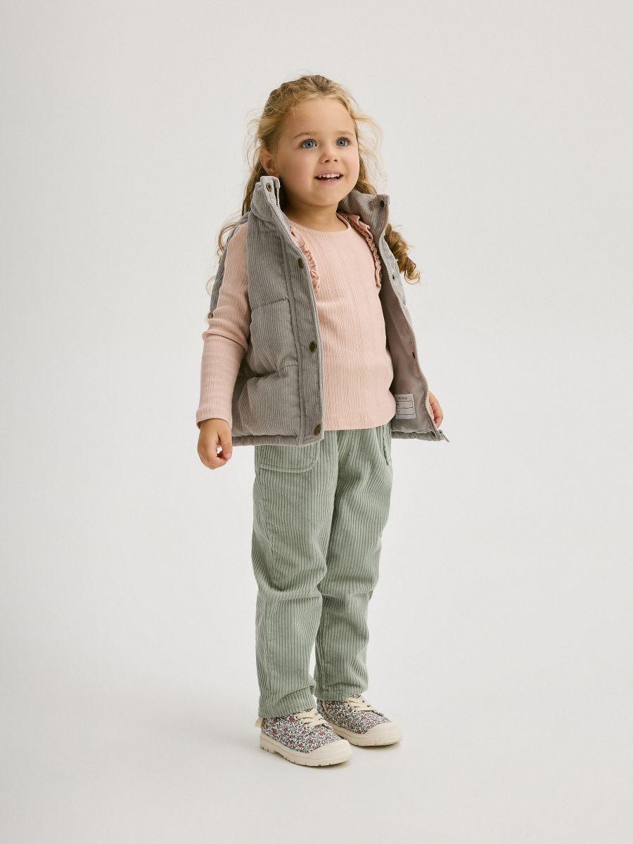 GIRLS` OUT VEST - light grey - RESERVED