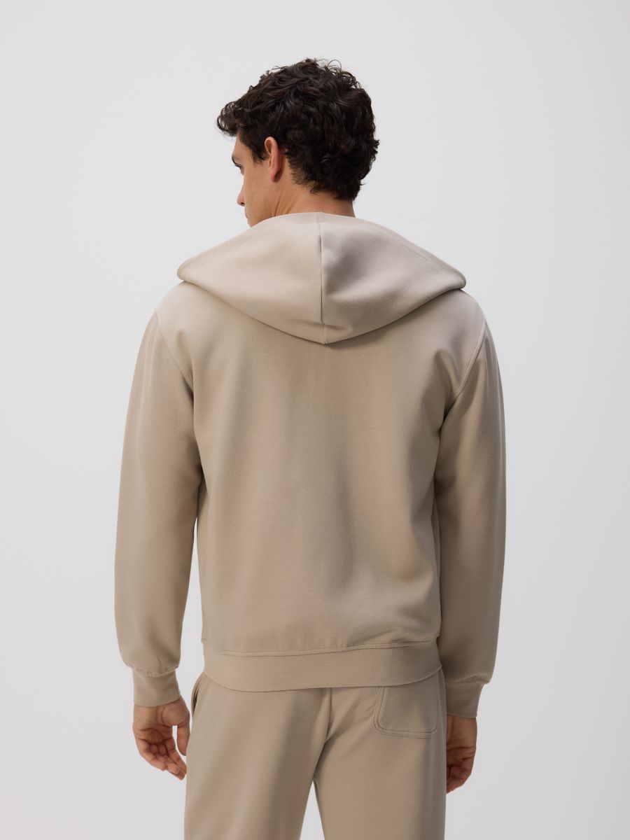Zip up hoodie Color beige - RESERVED - 9478N-08X