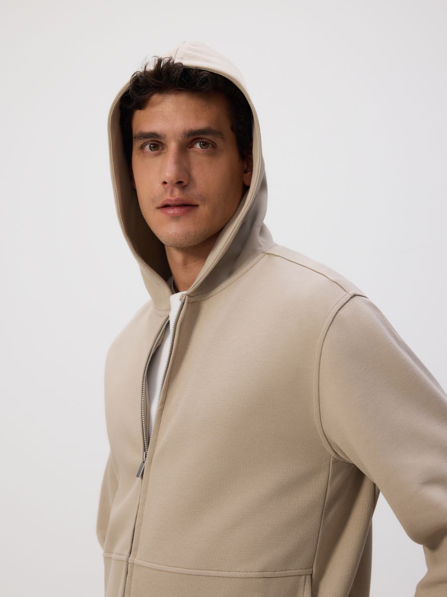 トップス Happy99 Ange199 Zip-Up Hoodie - Beige トップス Happy99 Ange199 Zip-Up Hoodie - Beige Angel99 Zip