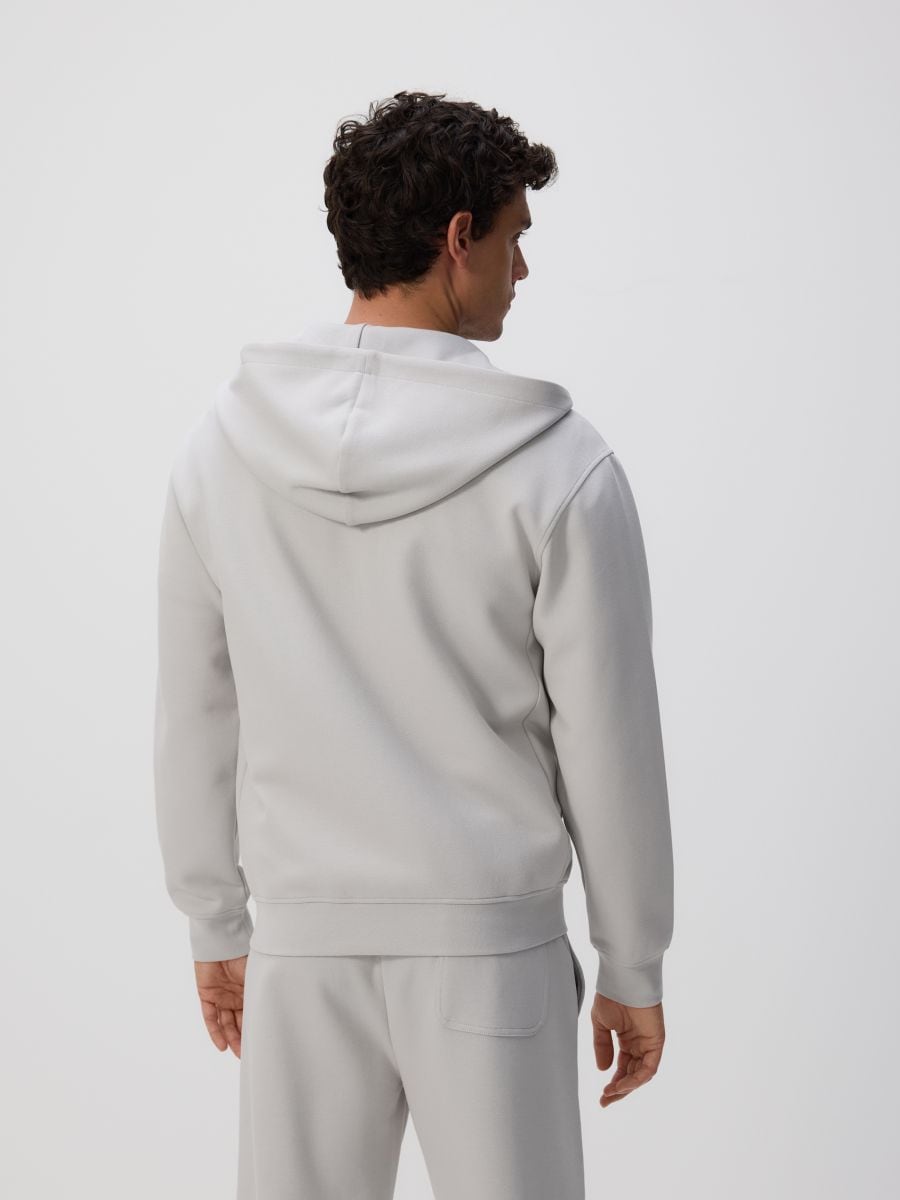 Zip up hoodie - light grey - RESERVED - 4