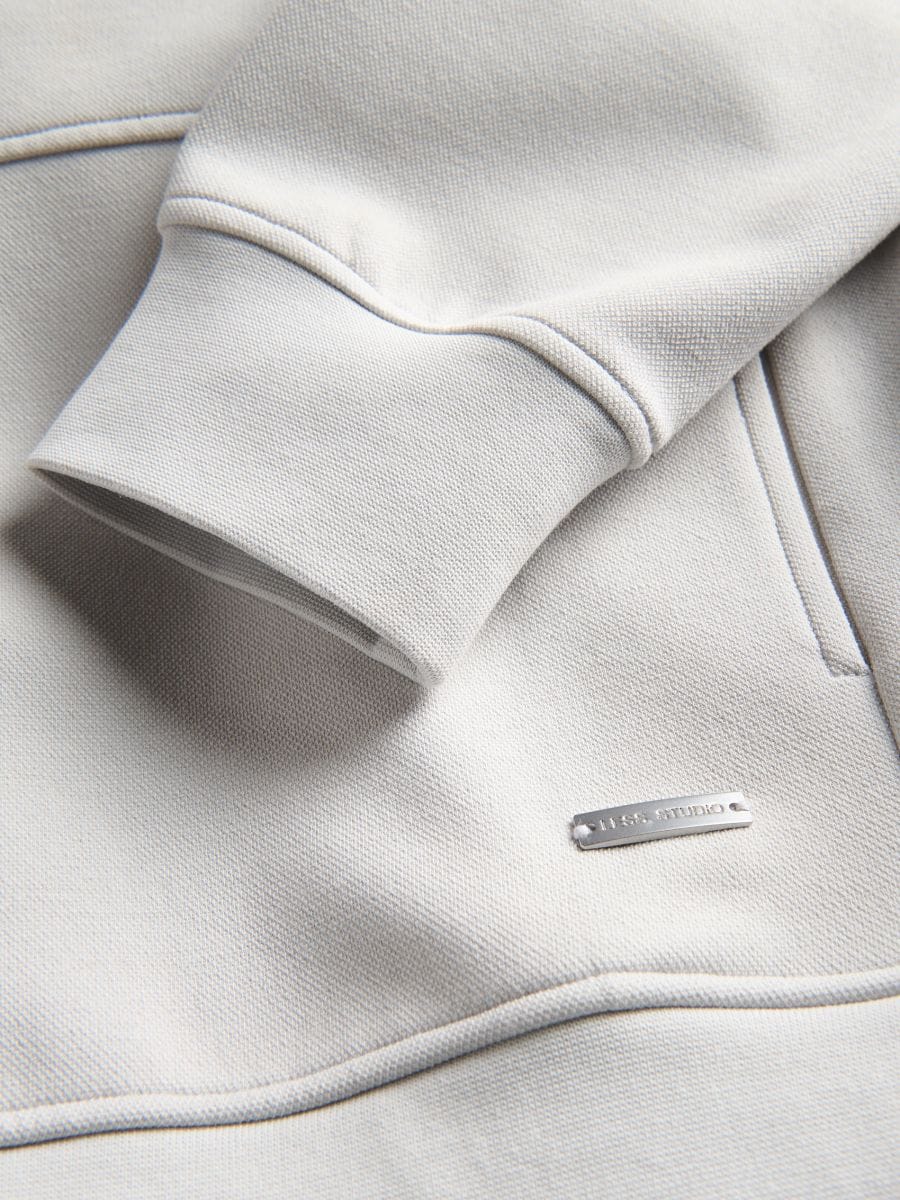 Zip up hoodie - light grey - RESERVED - 7