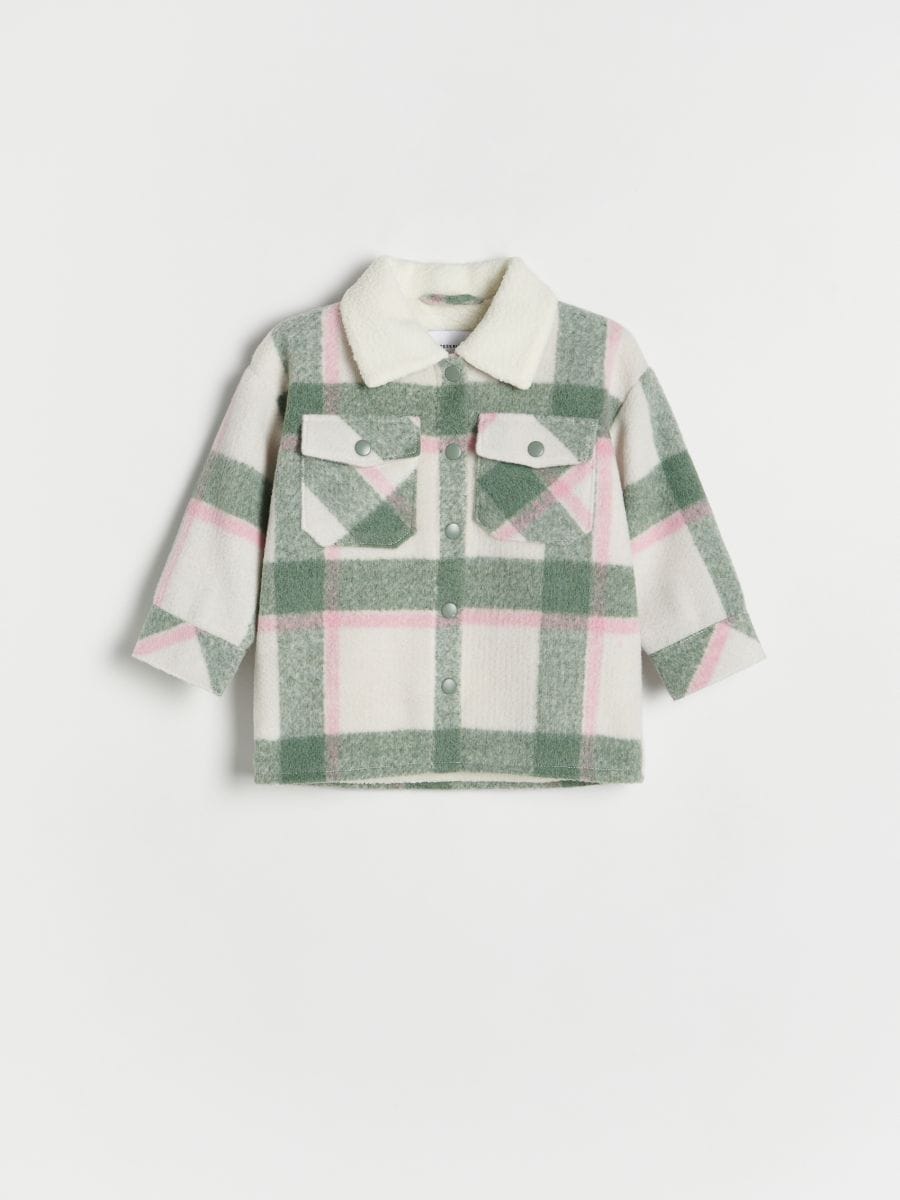 Check shacket shirt - multicolor - RESERVED - 3