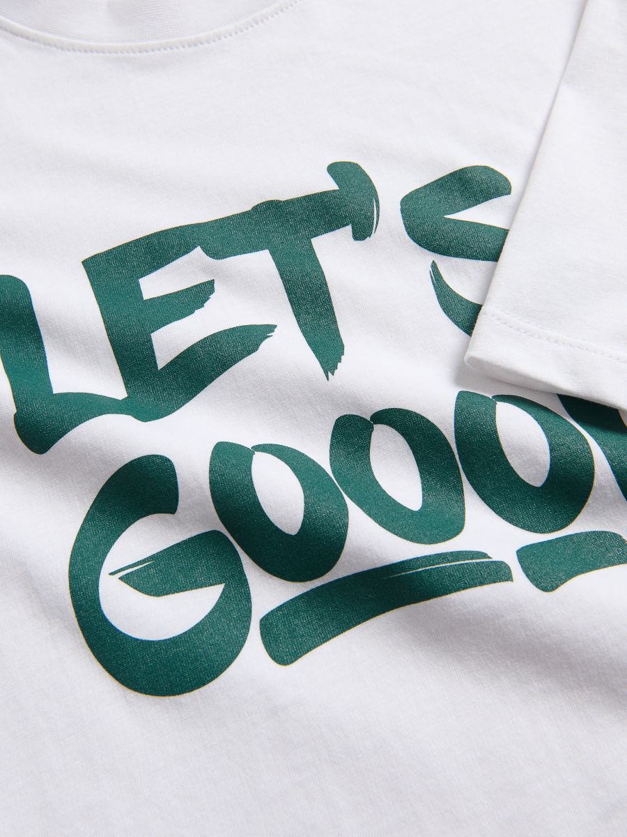 T-shirt with print - cream - RESERVED - 2