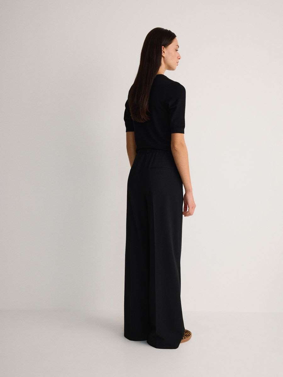 Loose trousers with crease - black - RESERVED - 3