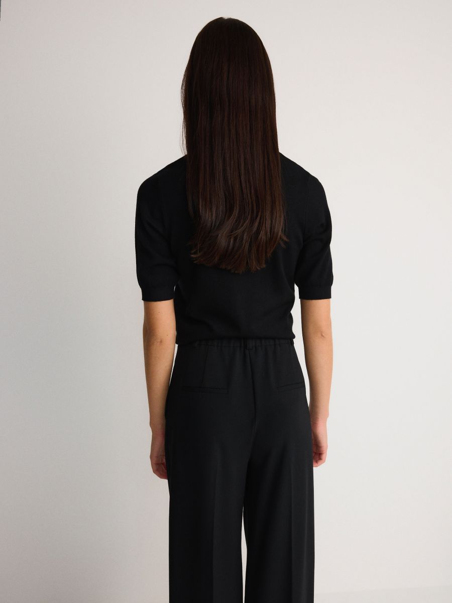 Loose trousers with crease - black - RESERVED - 4