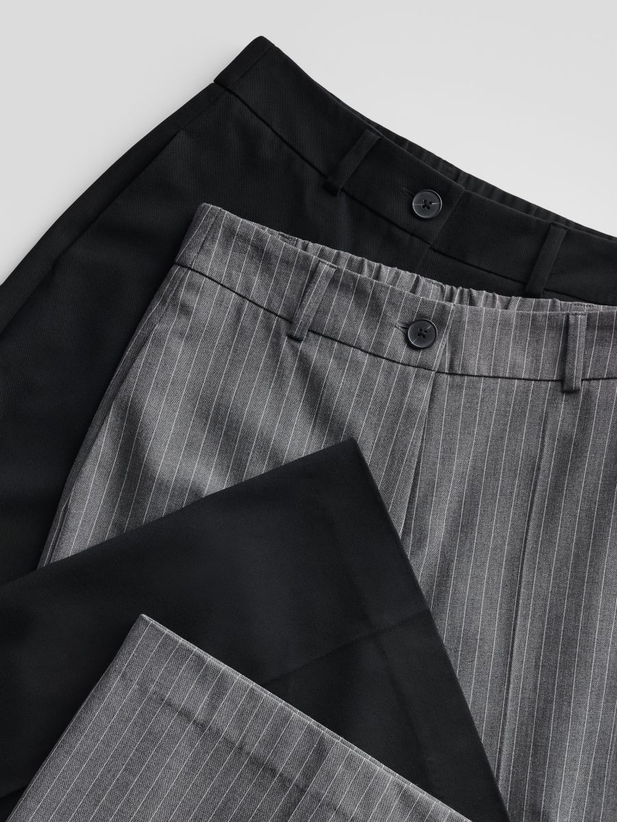 Loose trousers with crease - black - RESERVED - 7