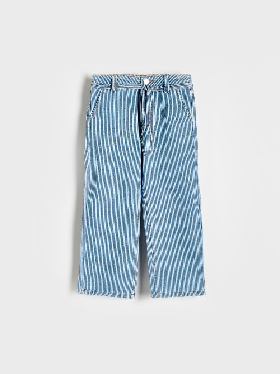 Elastyczne jeansy straight - niebieski - RESERVED