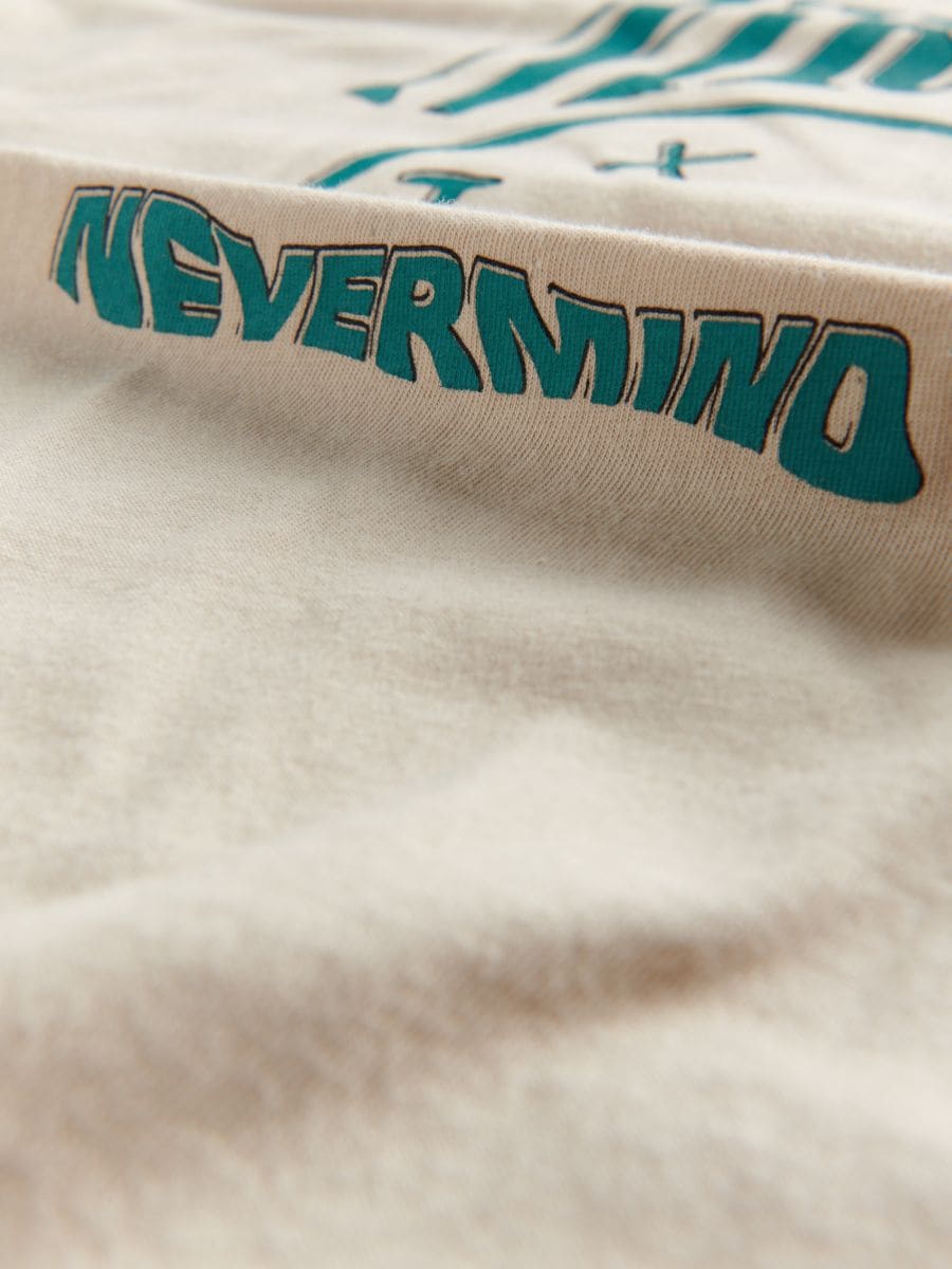 Nirvana oversized póló - bézs - RESERVED - 3