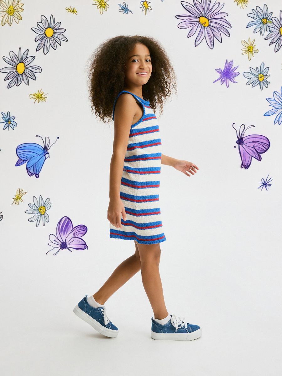 Robe rayée - Multicolore - RESERVED - 3