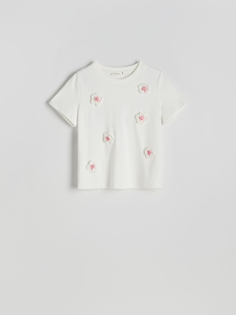LADIES` T-SHIRT - multicolor - RESERVED - 4