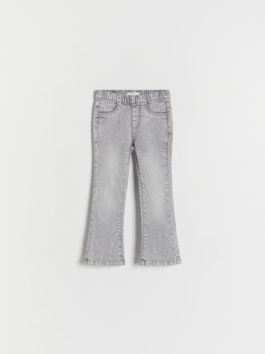GIRLS` JEANS TROUSERS - light grey - RESERVED
