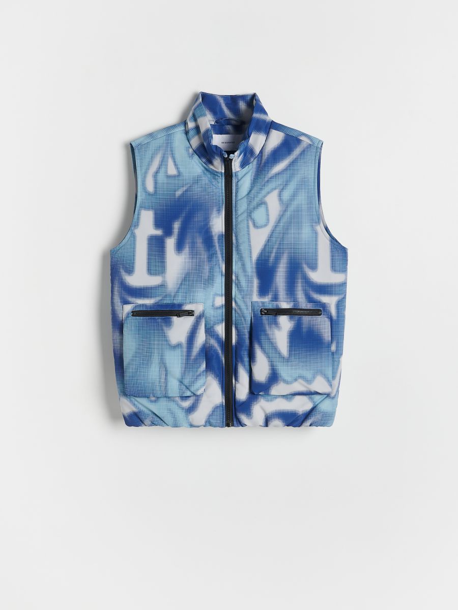 Taskutega vest - helesinine - RESERVED