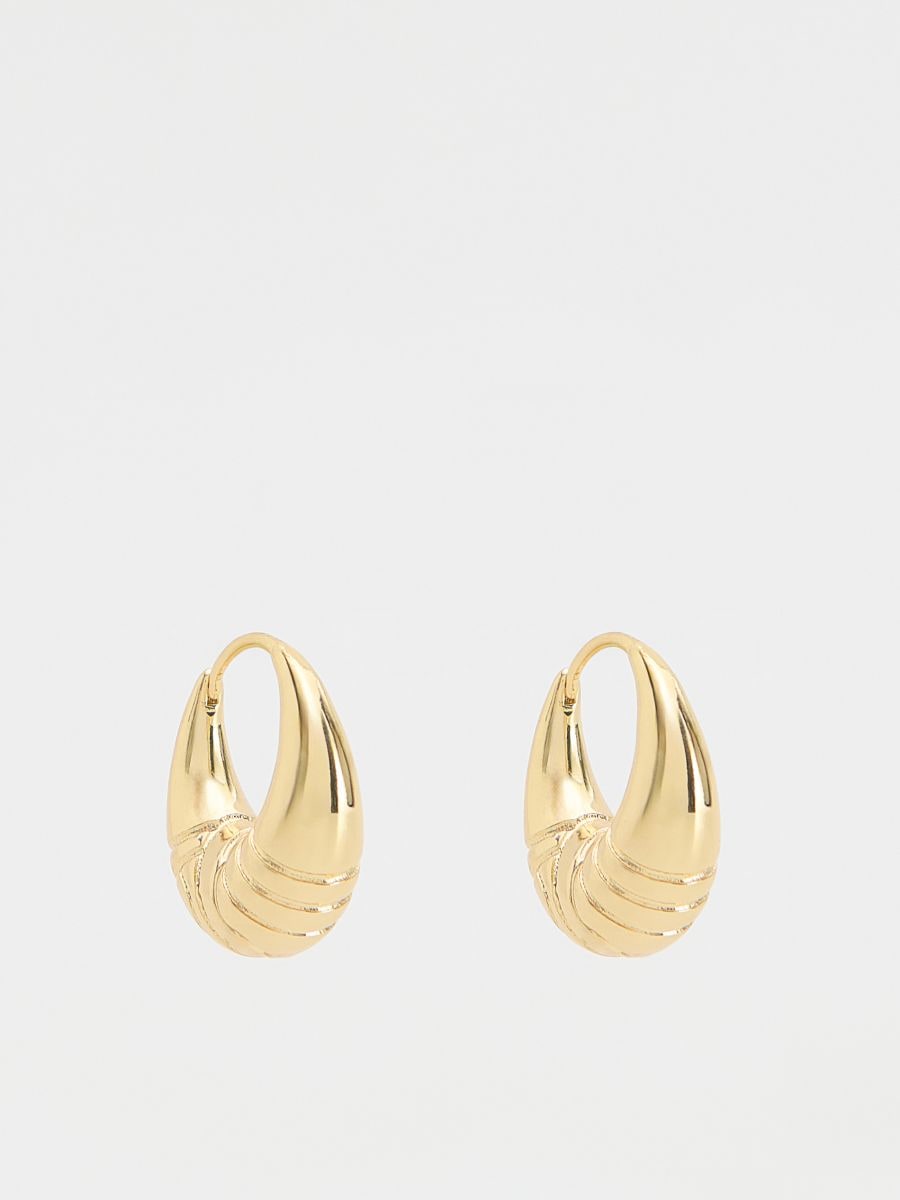 Ronde oorbellen - goud - RESERVED