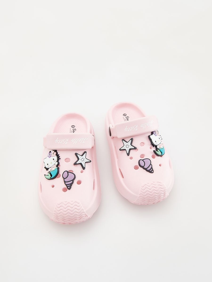 GIRLS` SANDALS - pastel pink - RESERVED