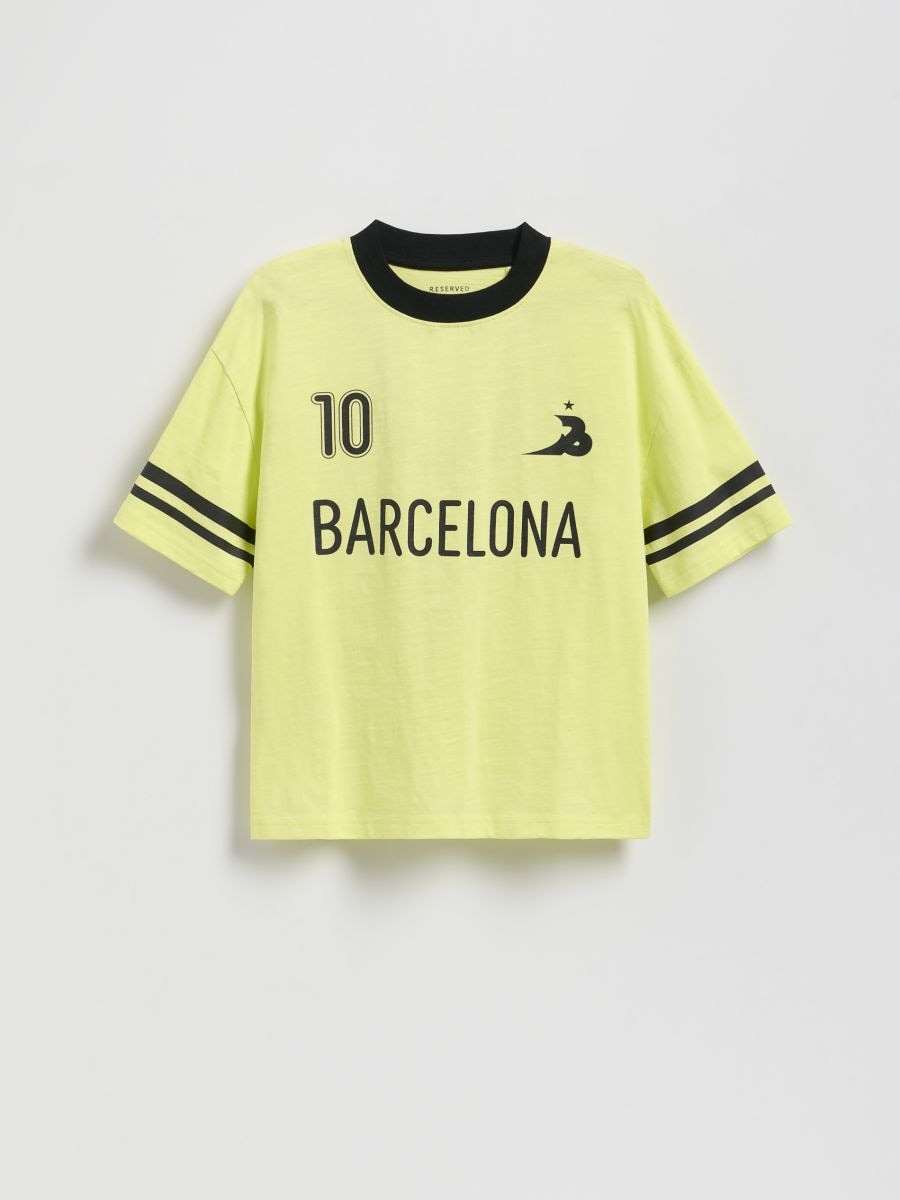 T-Shirt mit Print - hellgrün - RESERVED