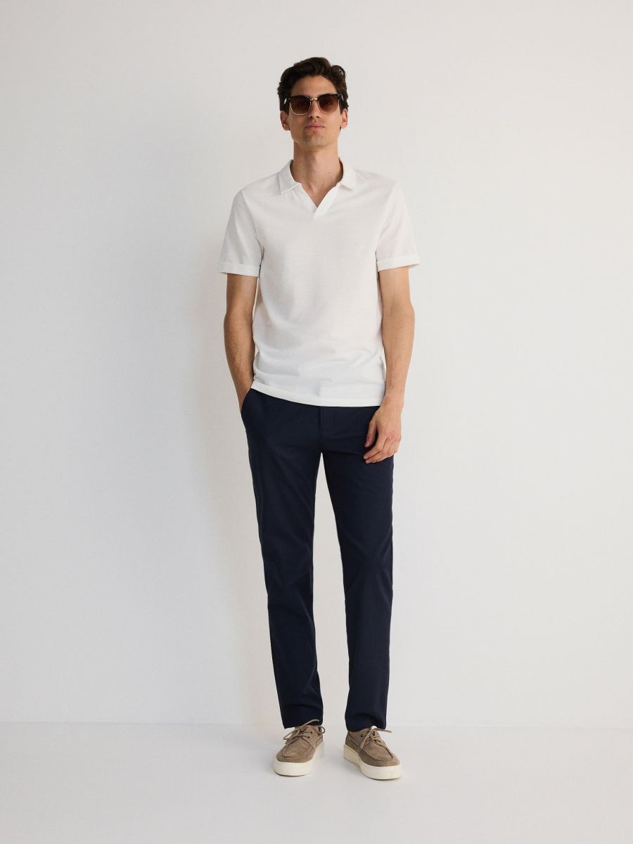 Polo regular fit - bianco - RESERVED