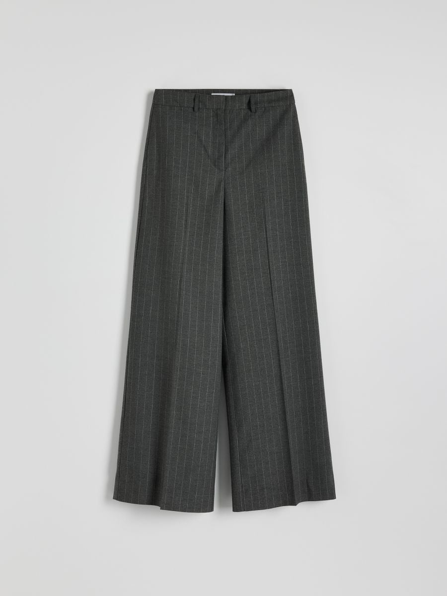 Striped trousers - dark grey - RESERVED - 4
