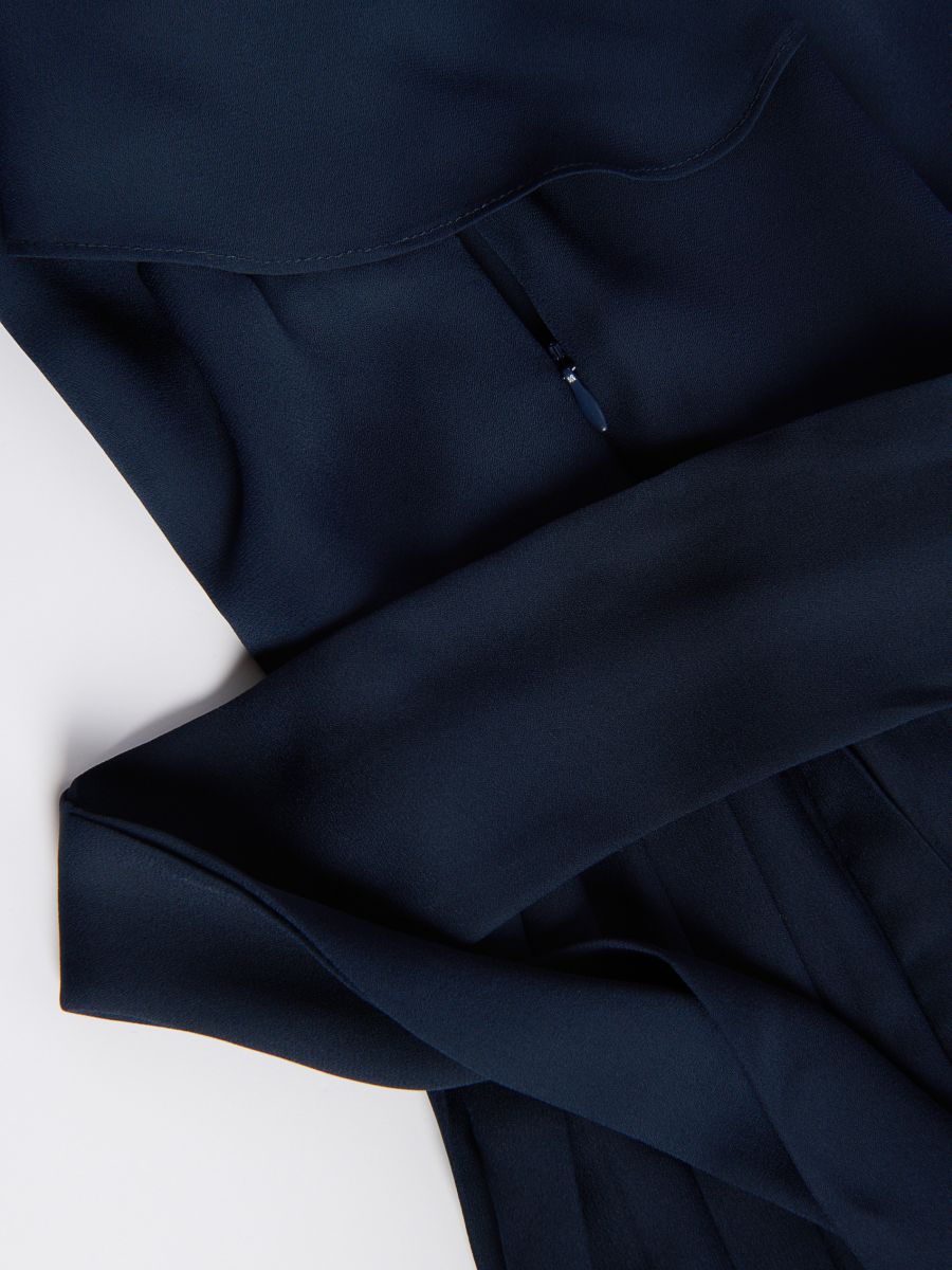 Dress with decorated buttons - navy - RESERVED - 2