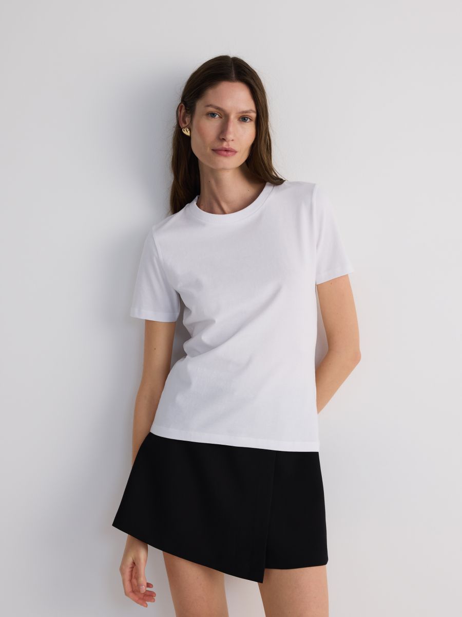 Μπλούζα regular fit - λευκο - RESERVED - 3