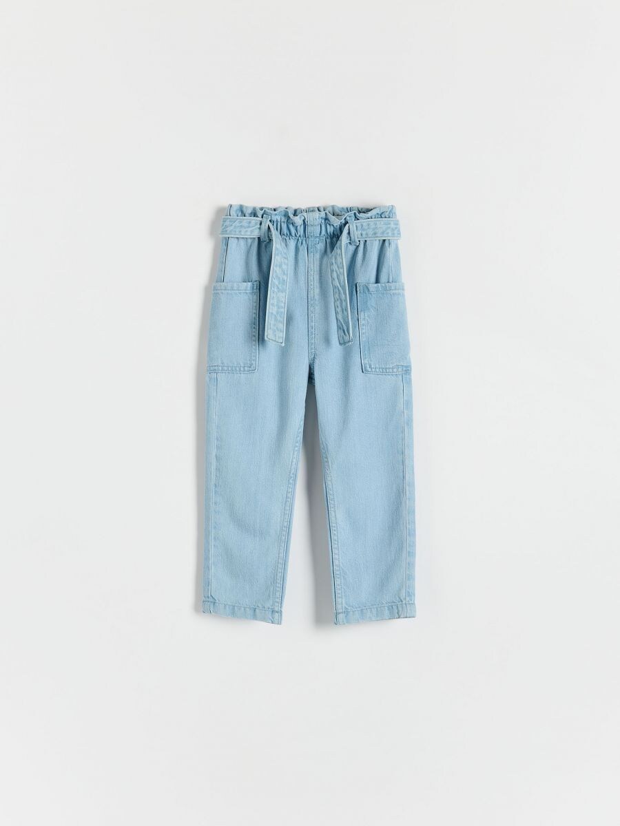 GIRLS` JEANS TROUSERS - cин - RESERVED