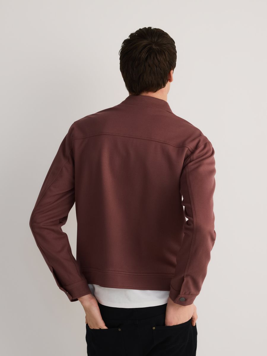 Jacket with collar - maroon - RESERVED - 6
