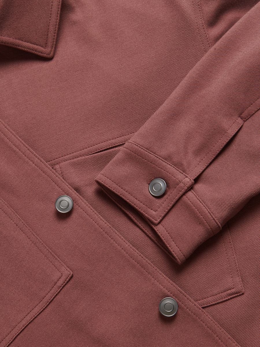 Jacket with collar - maroon - RESERVED - 2