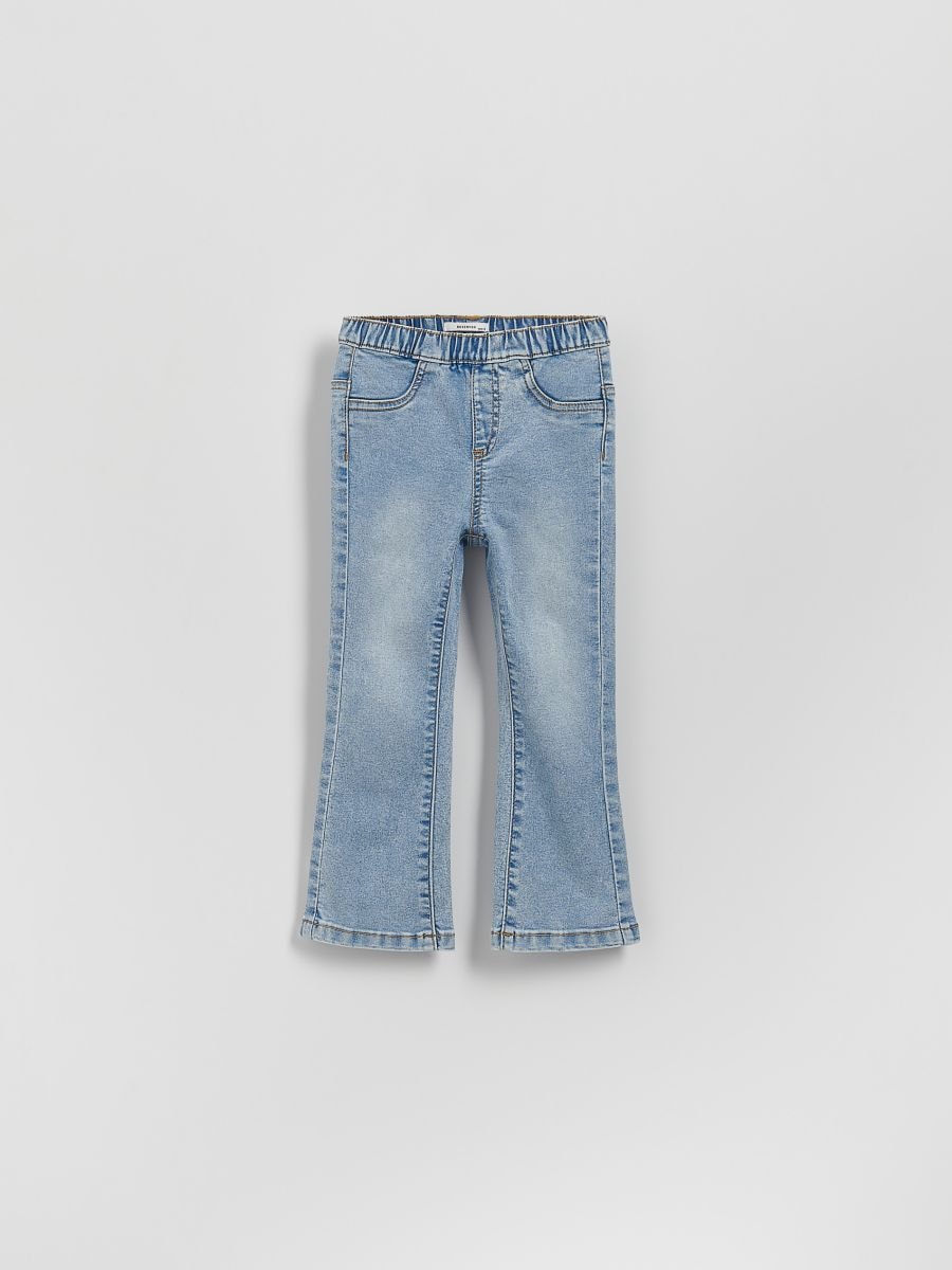 Elastyczne jeansy flare - niebieski - RESERVED
