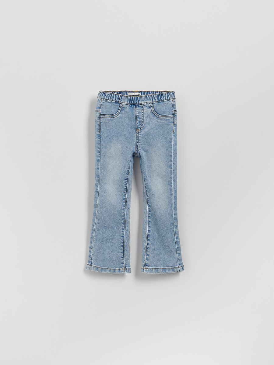 Stretchiga flare jeans - blå - RESERVED