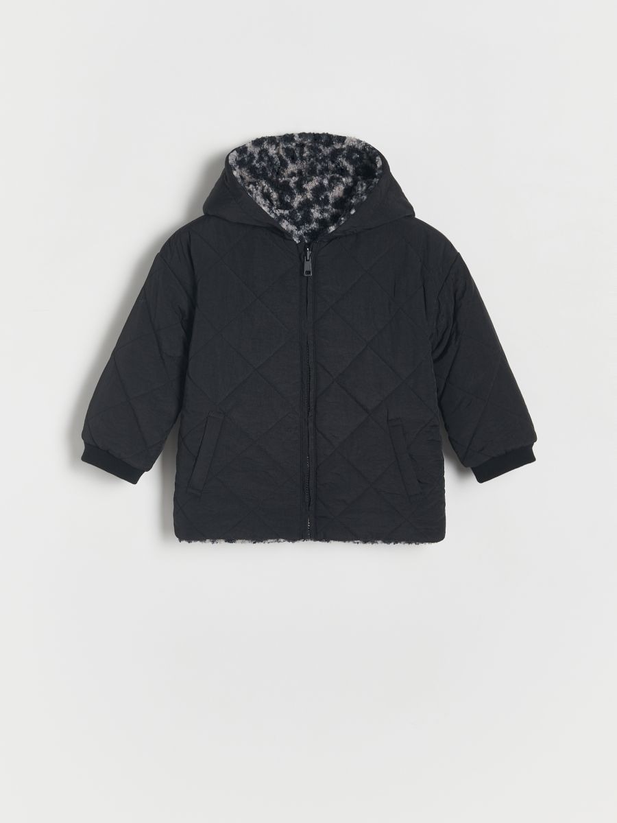 Reversible jacket with hood - black - RESERVED - 3