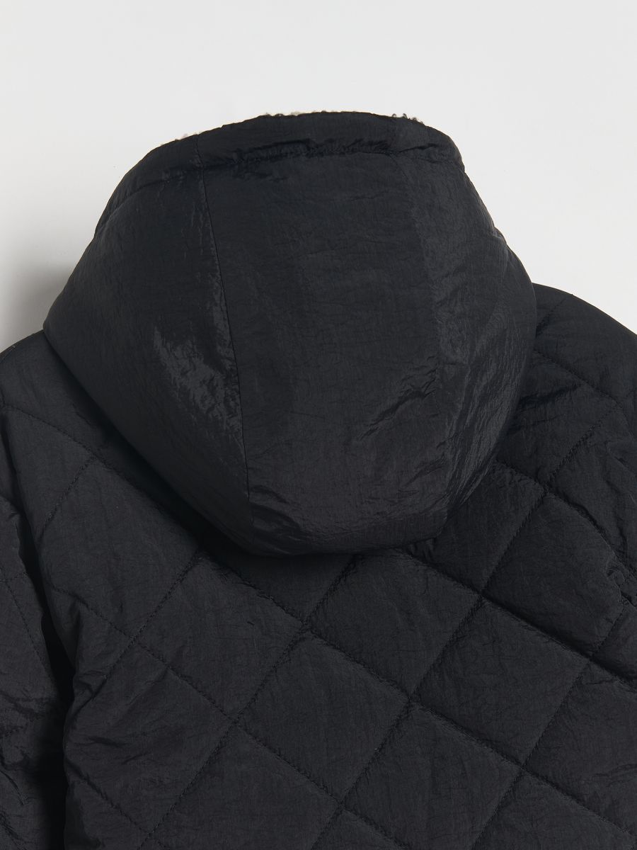 Reversible jacket with hood - black - RESERVED - 7